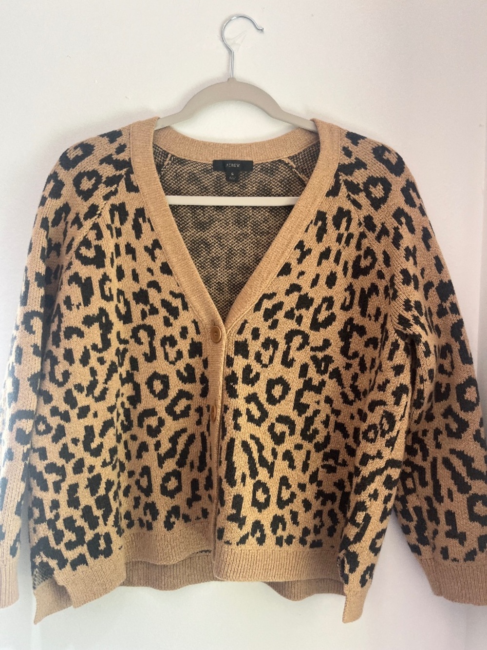 J. Crew Leopard Print Cardigan (S)